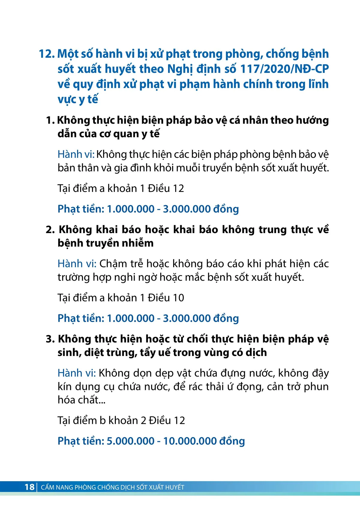 Cẩm nang phòng, chống dịch sốt xuất huyết - trang 16